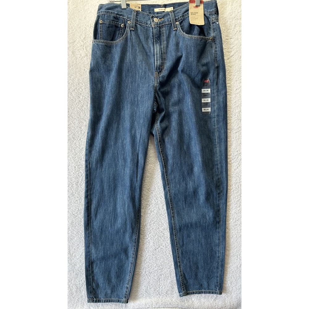 Levis Womens Size 32X30 Blue Denim 80's Mom Jeans New